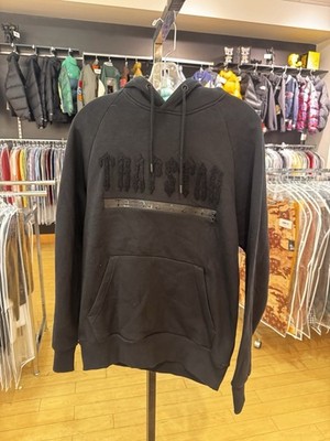Black Trapstar Chenille Decoded 2.0 Hoodie BLACKOUT EDITION Size M