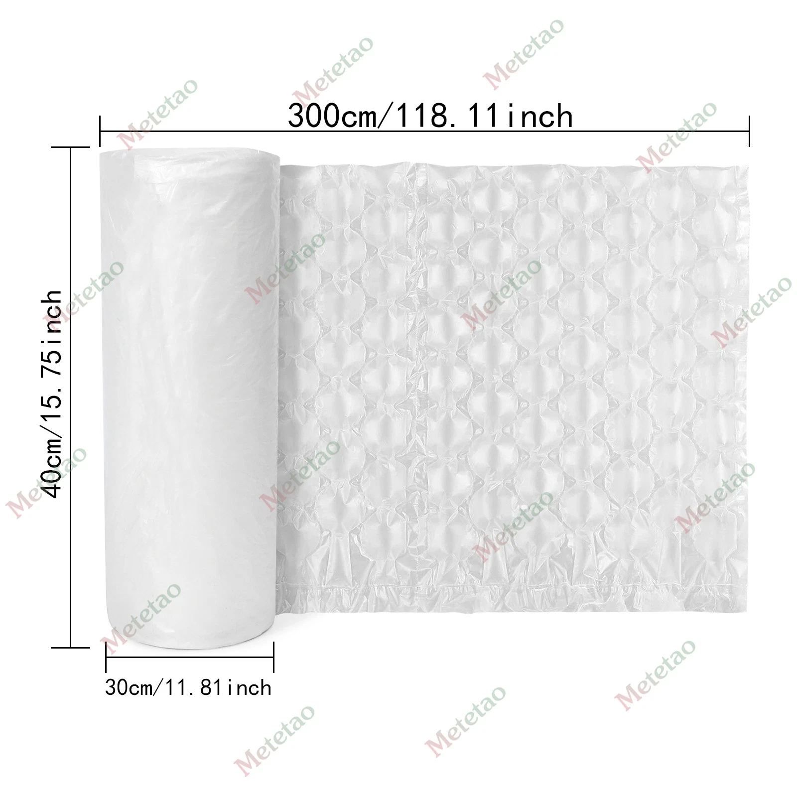 Air Pillow Film Cushion Roll 984' x 16" Small Bubble for Packaging 4 PACK image 2