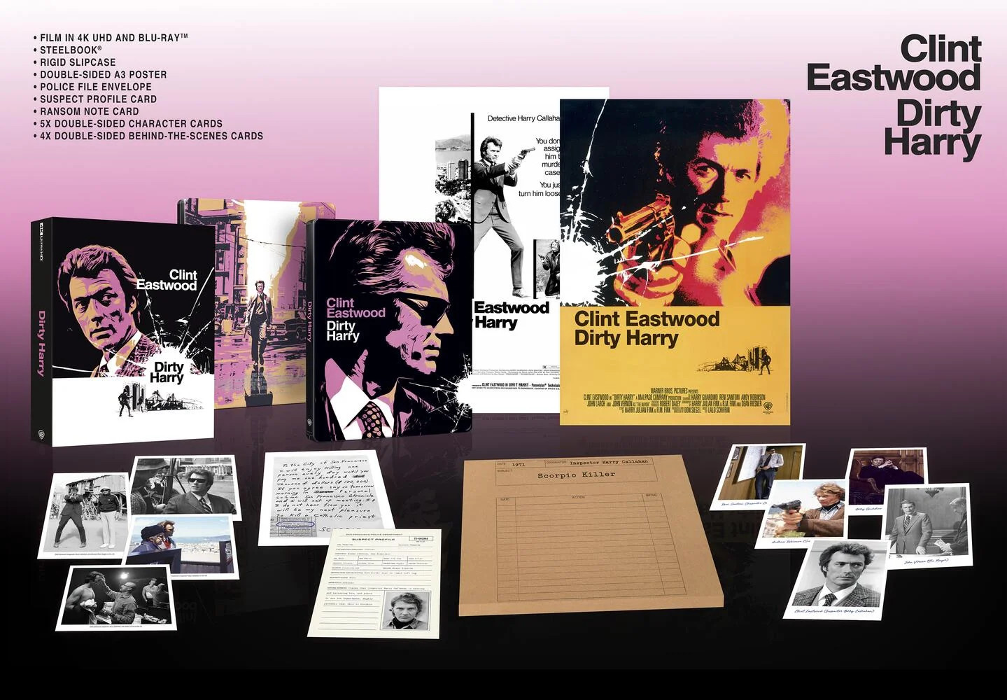 Dirty Harry Limited Collectors Edition 4K Ultra HD + Blu-Ray