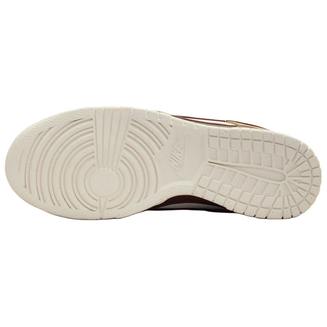 Nike Dunk Low top Skateboard Shoes Women's Beige Red - IM6687-262