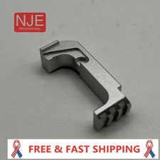 Extended Mag Release For GIock Generation 4  Gen 5 Aluminum Silver