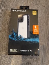 Body Glove Tidal Waterproof Phone Case for iPhone 15 Pro Black/Clear BRAND NEW