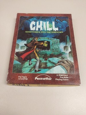 Chill - Adventures into the Unknown Pacesetter - RPG 1984 Complete W/ Dice