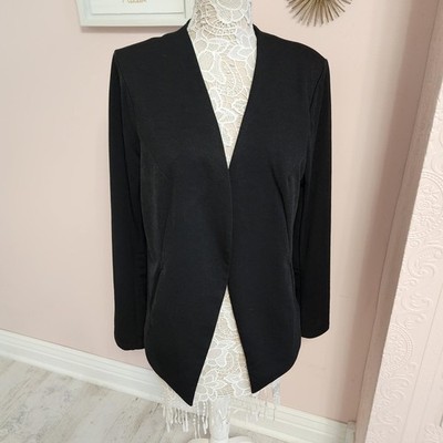 NWT BCBGeneration Black Open Front Blazer Jacket XL light weight
