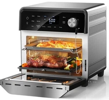 Air Fryer Grill Oven Combo, TRUE Char & Flavor, 100 in 1 Super Convection Toa...