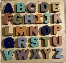 Wooden Alphabet Puzzle Board