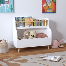 Children's Bookcase Book Shelving Toy Storage Two-Tier Design