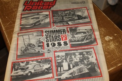 DRAG RACING UNITED RACER SEPT, 12, 1988 SUMMER STARS OF 1988 IHRA / NHRA / UDRA