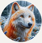 Hayleybug 1/10th oz Petalfire Prowler Wolf Silver Round