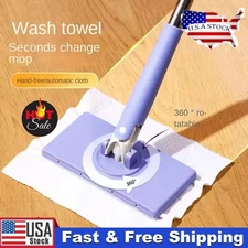 Snap Grip Mini Mop,Zero Touch Mop,No Wash Lazy Mops Wet and Dry New