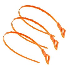 3 Pcs Flexible Drain Hair Cleaning Tool for Kitchen Sink Bathtub