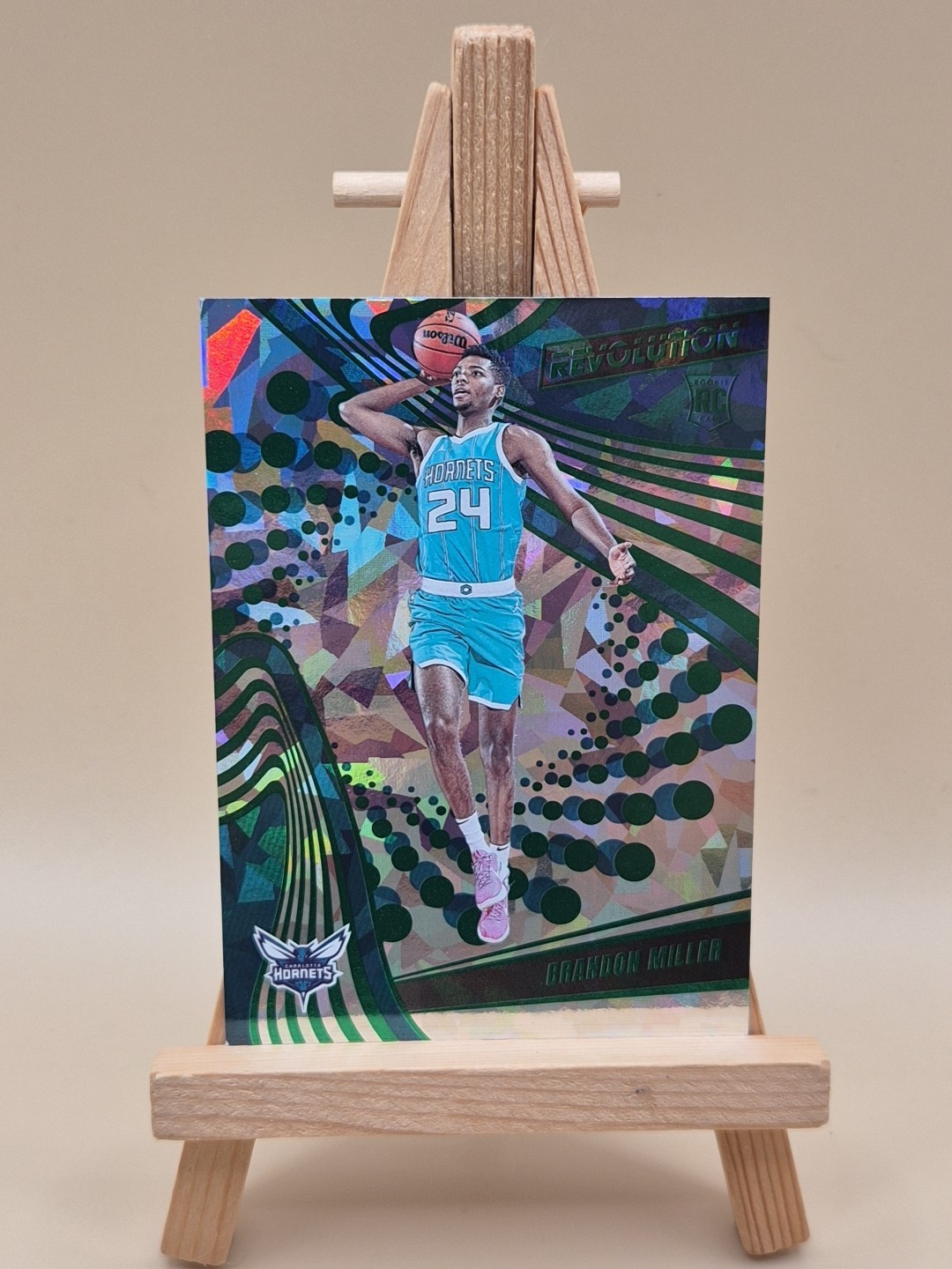 2023 Panini Revolution Brandon Miller Emerald Chinese New Year #'d 76/88 Hornets