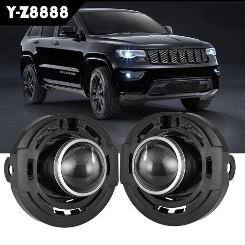 Fog Lights Clear Front Bumper Lamp Left&Right For 2014-2021 Jeep Grand Cherokee - product listing photo