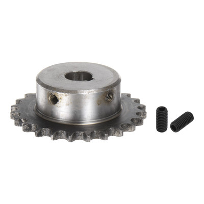 ISO/DIN 06B-1 Roller Chain Sprocket B Type 15mm Bore, Hardened 24 Tooth