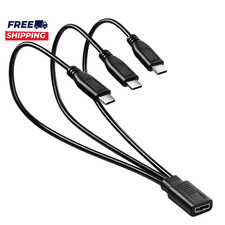 3 In 1 USB C Splitter Charge Cable USB Type C Female to 3 USB C Male Charging