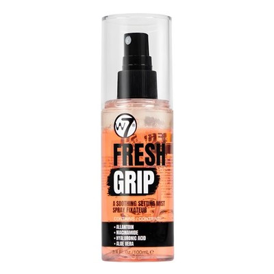 W7 Fresh Grip Soothing Setting Spray - Hydrating Bi-Phase Formula with Clear 