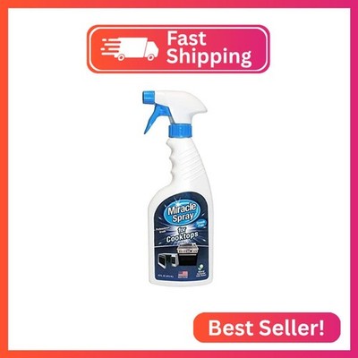 MiracleSpray for Microwave and Cooktop, Easily Removes Food and Grime Buildup, S