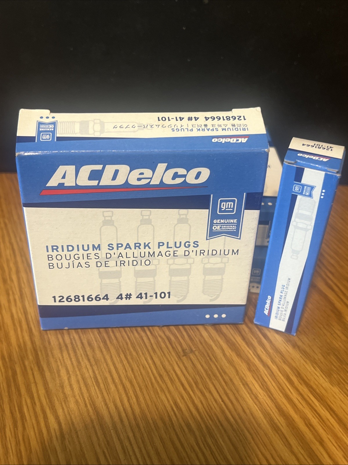 4PCS OEM AC Delco 41-101 Spark Plugs