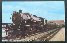 BALTIMORE&OHIO STEAM LOCOMOTIVE 5216 WASHINGTON DC COLOR POSTCARD NEW UNUSED