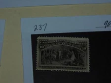 US SCOTT #  237 UNUSED (NO GUM) HINGED