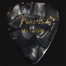 Fender Black Moto Medium Plettri / Plettri per Chitarra - Quantità a Scelta