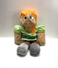 Minecraft Alex Plush Mojang Pillow Soft Stuffed Toy 20" Needs TLC Sold As Is