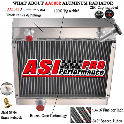 3Row Aluminum Radiator for John Deere 210C Backhoe 482C Forklift # AT129141  HOT
