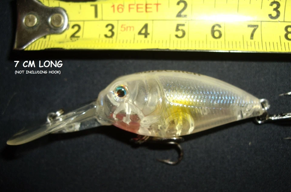 RARO SEÑUELO DE PESCA VINTAGE... SURECATCH 2009 TRANSPARENTE PECES MOLLEJAS SONAJERO. Foto 2 de 4