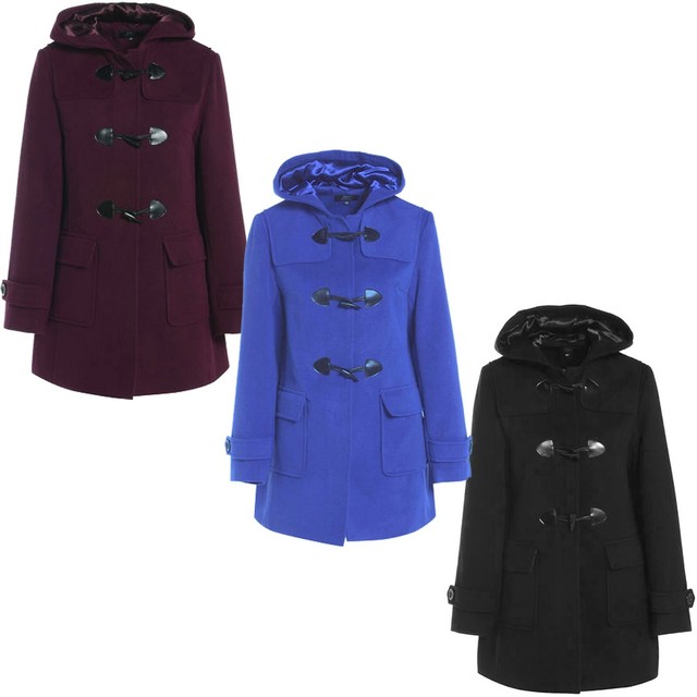 womens duffle coat with hood