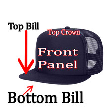 Black Hat Trucker Custom Printing Personalized Names Numbers Images Logos Pics