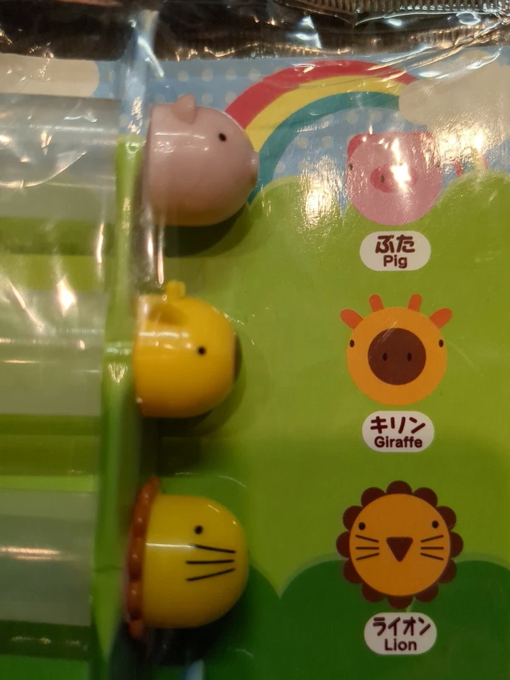 NEW DAISO Mini Condiment Dispensers Animals Bento Lunch Box 6pcs with dropper  - Image 3 of 4