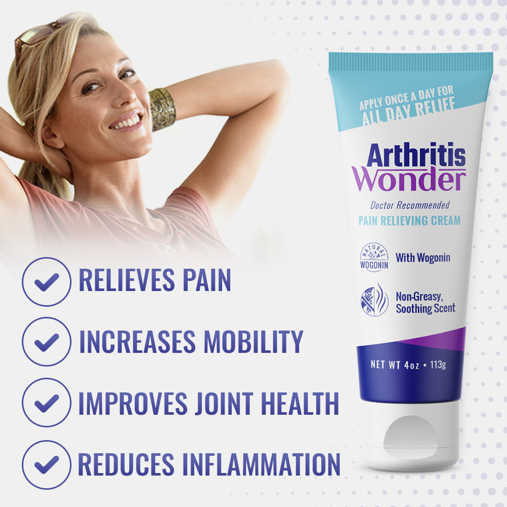 Arthritis Wonder - 4oz - Cream for Joint Pain Relief with Wogonin