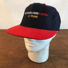 Vintage New York Blower Toshiba A Team Hat Cap Snapback Trucker One Size