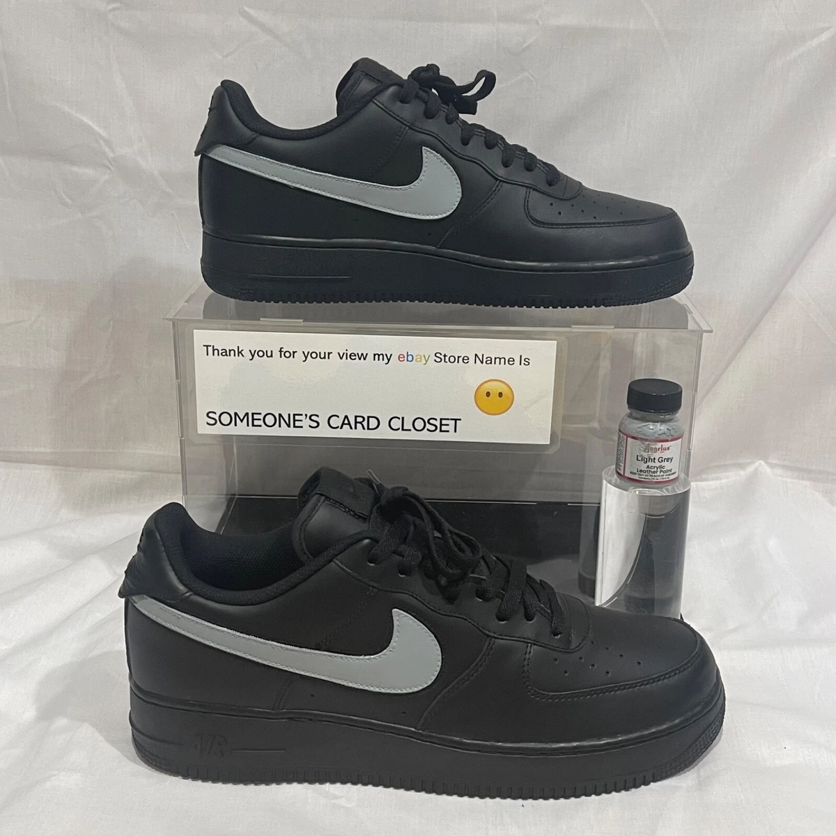 Nike Air Force 1 Custom Low Black for Sale | Authenticity