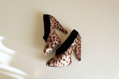 Dolce & Gabbana Vintage Leopard Shoes DG Pumps Leather High  display picture 1