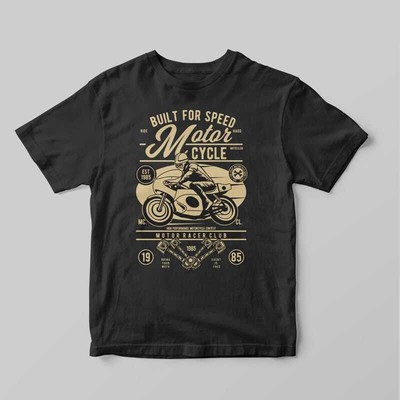 t-shirt Built For Speed Motorcycle