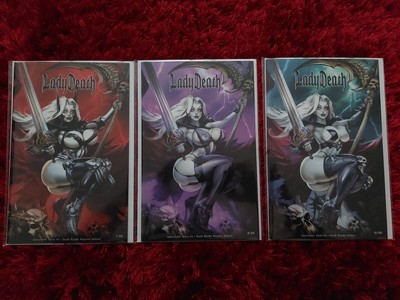 Comic Sammlung Lady Death Apocalyptic Abyss #1 (Death Knight, Armored, Naughty)