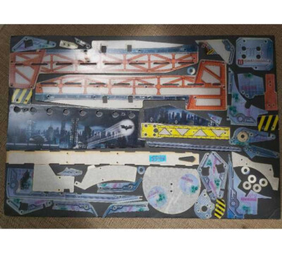 STERN BATMAN (2008 VERSION) Pinball Machine INCOMPLETE 44 pc. Plastic Set #5544