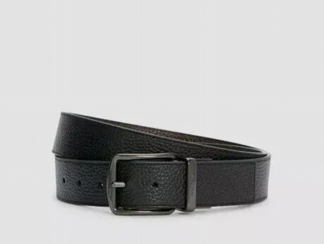 Boxed Wide Mix Harness Leather Belt 