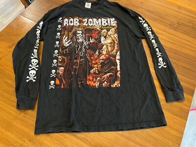 Vintage Rob Zombie Hellbilly Deluxe Long Sleeve Shirt Size Large