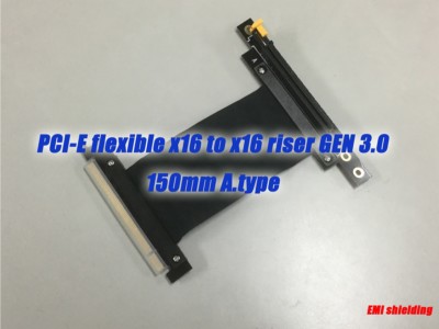 PCIE PCI-Express16x Extension Adapter Riser Cable,GEN.3,150mm A.type