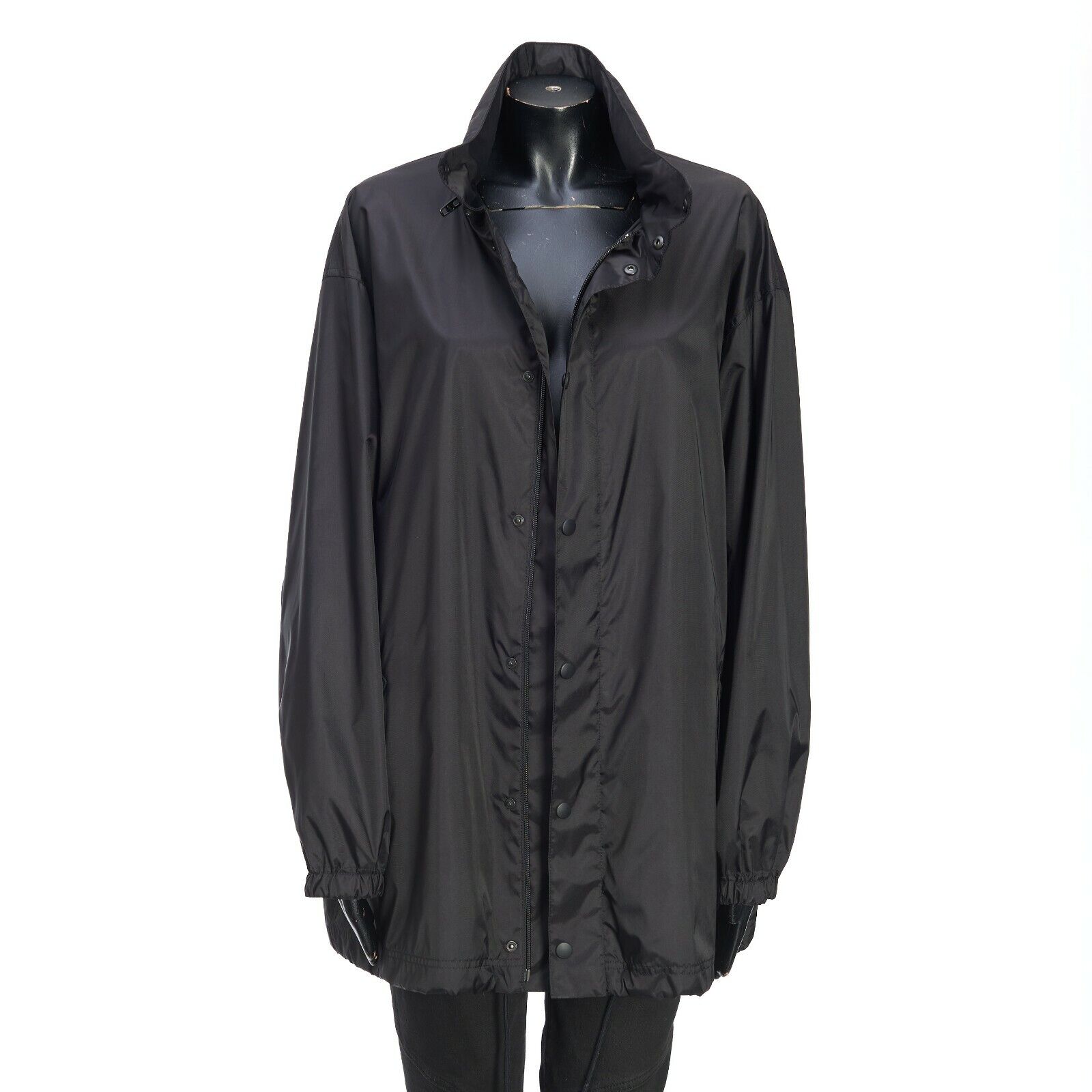 BALENCIAGA 1990$ Women Rain Jacket In Black Nylon With 