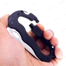 Carabiner Keychain Key Holder Screwdriver Survival Camping EDC Gear Multi-Tool