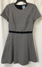 CeCe Dress Womens SZ 6 Black White A-Line Classic Lined Wedding Party Fairy New