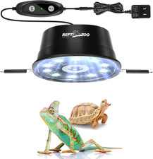 REPTI ZOO UVB Reptile Light with Dimming, LED UVB Light Bulb Fixture for Bearded
