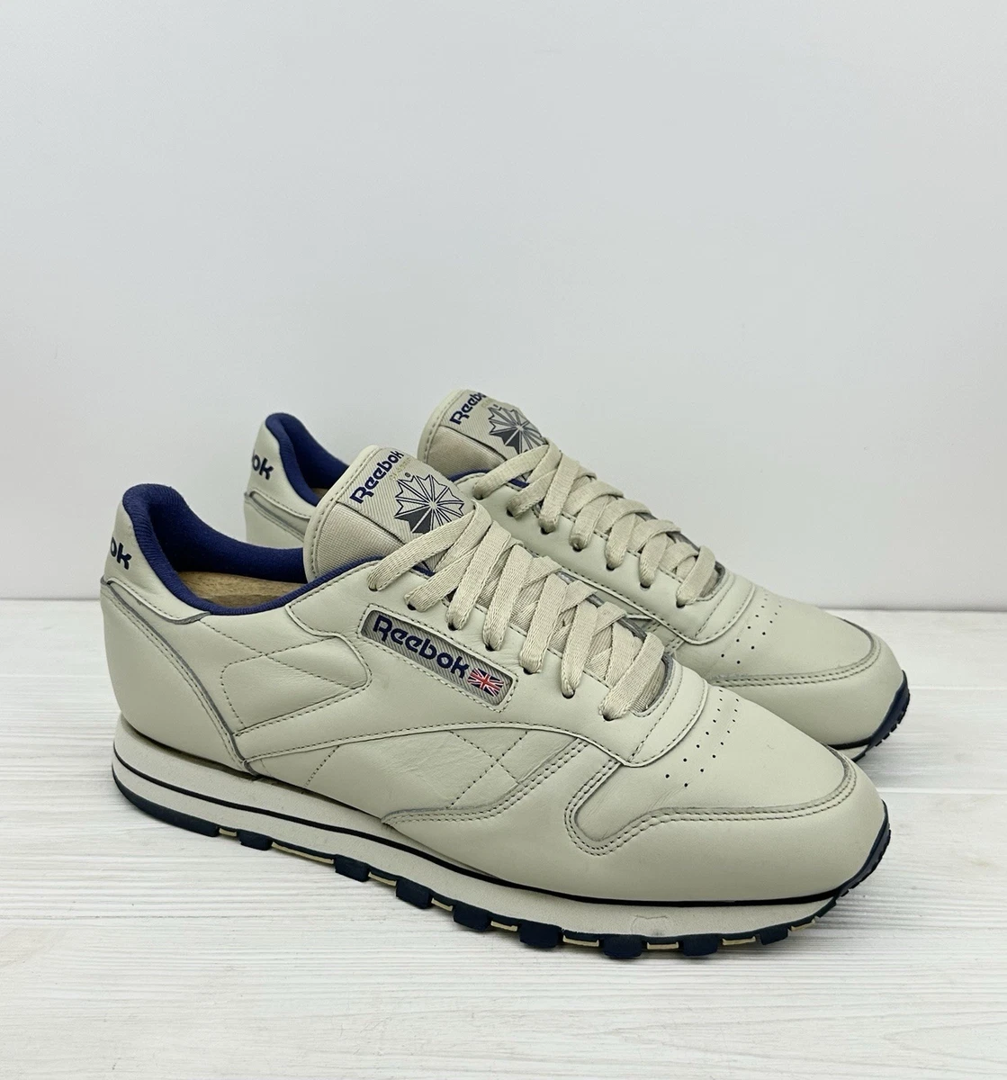 【 新品未使用 】Reebok CL LEATHER SOLID BD1320 Las mejores ofertas en Reebok Classic Leather Chalk Vector Navy | eBay
