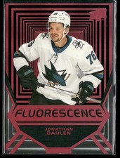 2021-22 Upper Deck Jonathan Dahlen Fluorescence Red RC #FL-6 San Jose Sharks