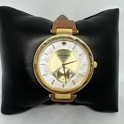 Kate Spade Mother of Pearl Dial two tone Kate Spade New York Crystal Bangle Watch - Two Tone  main image 4