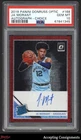 2019-20 Donruss Optic Rated Rookie Choice #168 Ja Morant RC AUTO PSA 10 GEM