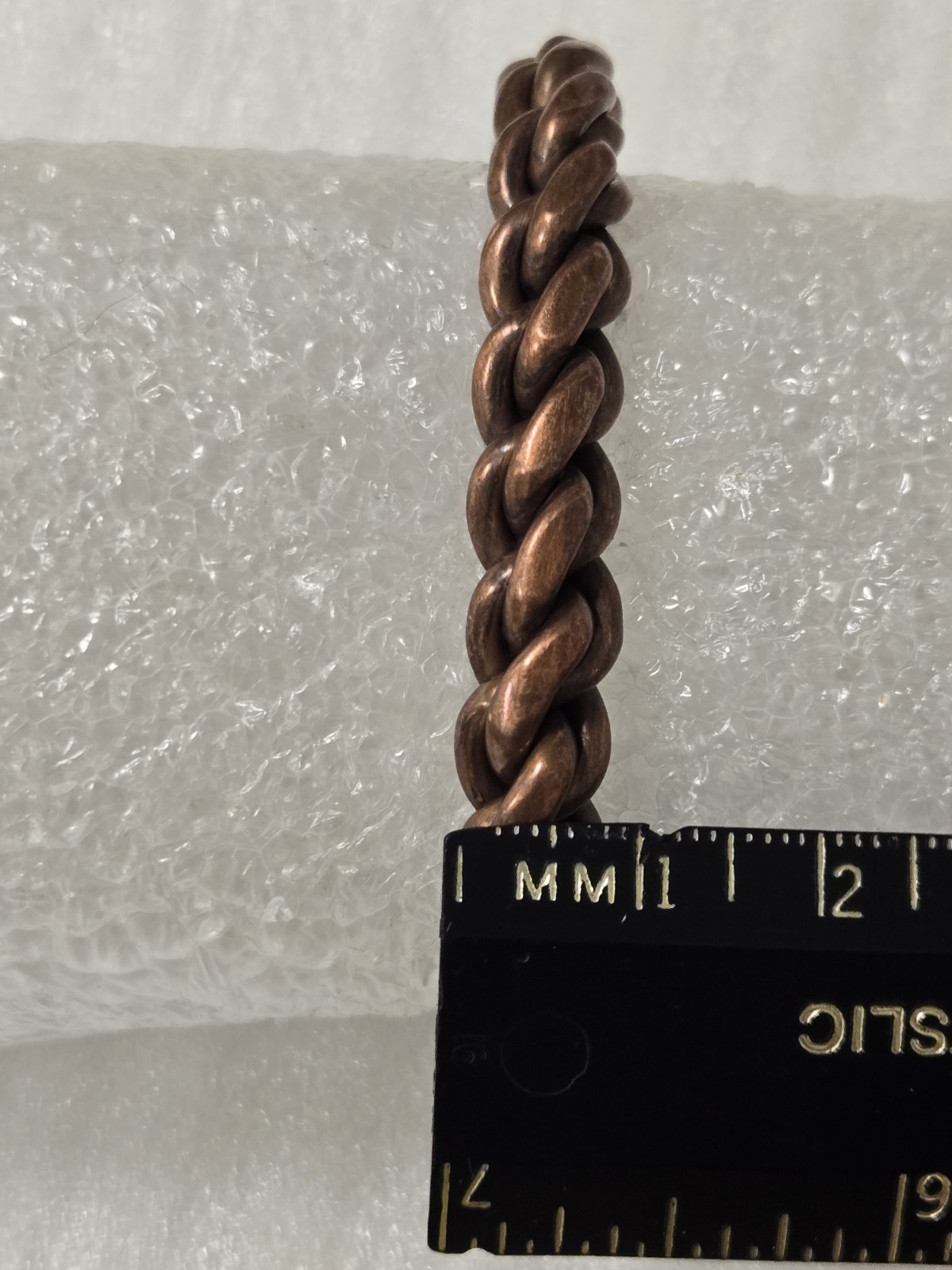 Vintage Twisted Braided Copper  Bracelet - image 12